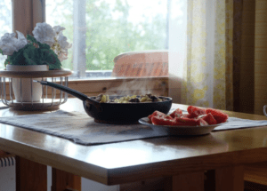 Eine Bratpfanne aus hochwertigen Werkstoff